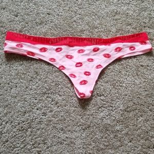 PINK cotton thong